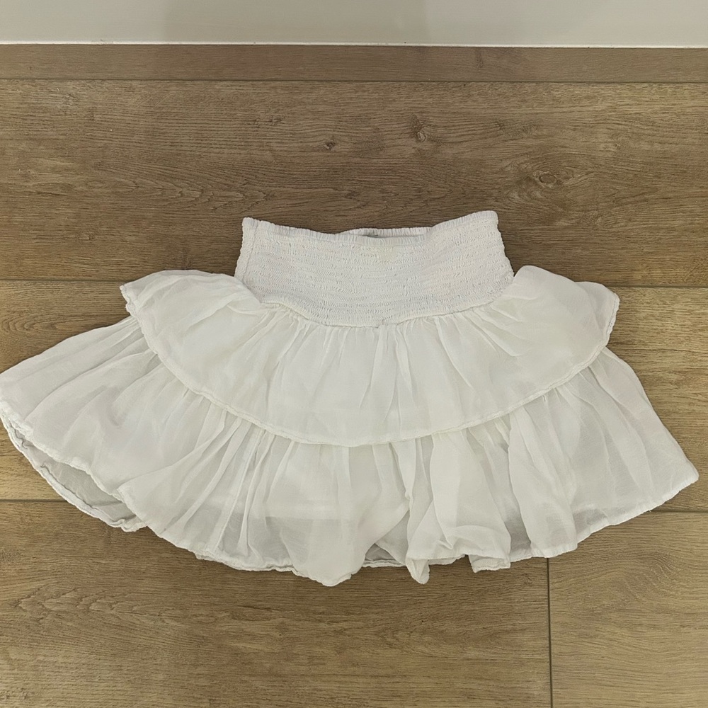 American Eagle Outfitters White A-Line Skirt